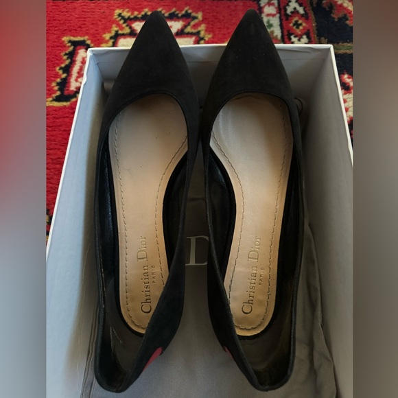 Dior Amour suede black flats (37) - Picture 2 of 5